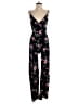 Charlotte Russe Floral Black Jumpsuit Size S - photo 1