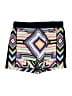 XOXO 100% Polyester Chevron-herringbone Black Shorts Size L - photo 2