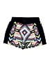 XOXO 100% Polyester Chevron-herringbone Black Shorts Size L - photo 1