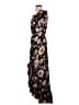 Aqua Floral Black Casual Dress Size S - photo 5