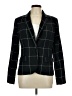 Merona Plaid Black Blazer Size 10 - photo 1