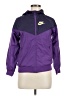 Nike 100% Polyester Purple Track Jacket Size M - photo 1