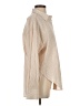 Express Stripes Tan Long Sleeve Button-Down Shirt Size S - photo 4