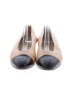 Chanel Color Block Tan Vintage Leather Cap Toe Flats Size 8 - photo 2