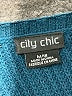 City Chic Solid Teal Pullover Sweater Size 18 Plus (M) - photo 7