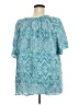 Catherines 100% Cotton Teal Short Sleeve Blouse Size 3X - photo 2