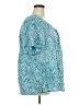 Catherines 100% Cotton Teal Short Sleeve Blouse Size 3X - photo 4