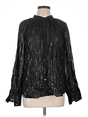 Rebecca Taylor Long Sleeve Silk Top (view 1)