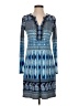 Hale Bob Print Blue Casual Dress Size XS - photo 1