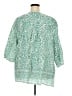Catherines 100% Cotton Green 3/4 Sleeve Blouse Size 4X - photo 2