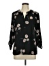 Daniel Rainn 100% Polyester Black 3/4 Sleeve Blouse Size L - photo 1