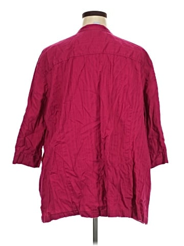Liz & Me 3/4 Sleeve Button-Down Shirt (view 2)
