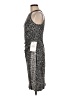 MSK Animal Print Black Cocktail Dress Size 6 - photo 5