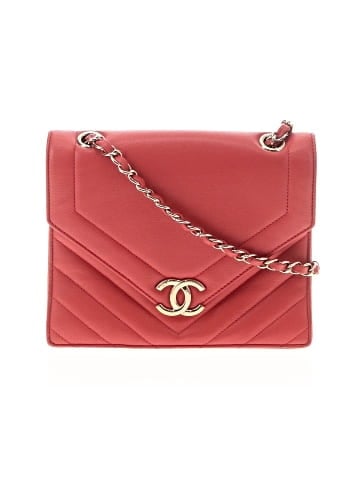 Chanel Leather Quilted Chevron Single Flap Crossbody (view 1)