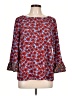 dalia 100% Polyester Red 3/4 Sleeve Blouse Size L - photo 1