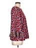 dalia 100% Polyester Red 3/4 Sleeve Blouse Size L - photo 4