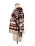 FRYE Chevron-herringbone Burgundy Pullover Sweater Size M - photo 5