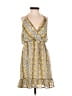 Le Lis 100% Polyester Print Yellow Casual Dress Size M - photo 1