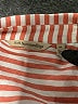 Soft Surroundings 100% Lyocell Stripes Orange 3/4 Sleeve Button-Down Shirt Size XS - photo 7