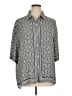 Max Studio 100% Polyester Paisley Gray 3/4 Sleeve Blouse Size XL - photo 1