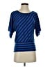 Iz Byer Blue Short Sleeve Top Size S - photo 1