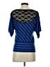 Iz Byer Blue Short Sleeve Top Size S - photo 2