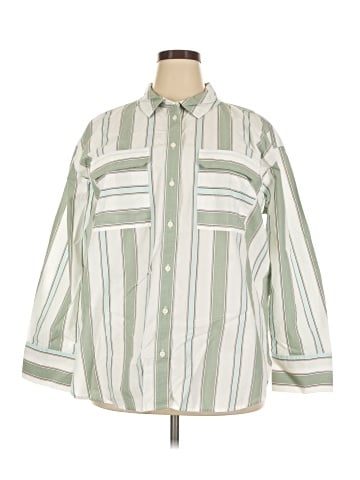 Ann Taylor LOFT 3/4 Sleeve Button-Down Shirt (view 1)
