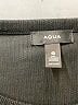Aqua Solid Black Cocktail Dress Size M - photo 7