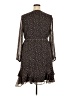 Ann Taylor LOFT 100% Polyester Animal Print Brown Casual Dress Size 18 - photo 2