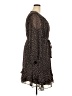 Ann Taylor LOFT 100% Polyester Animal Print Brown Casual Dress Size 18 - photo 4