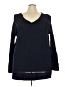 Impressions Blue Long Sleeve Top Size 2X - photo 1