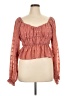 Altar'd State 100% Polyester Pink Long Sleeve Blouse Size XL - photo 1