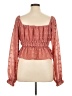 Altar'd State 100% Polyester Pink Long Sleeve Blouse Size XL - photo 2