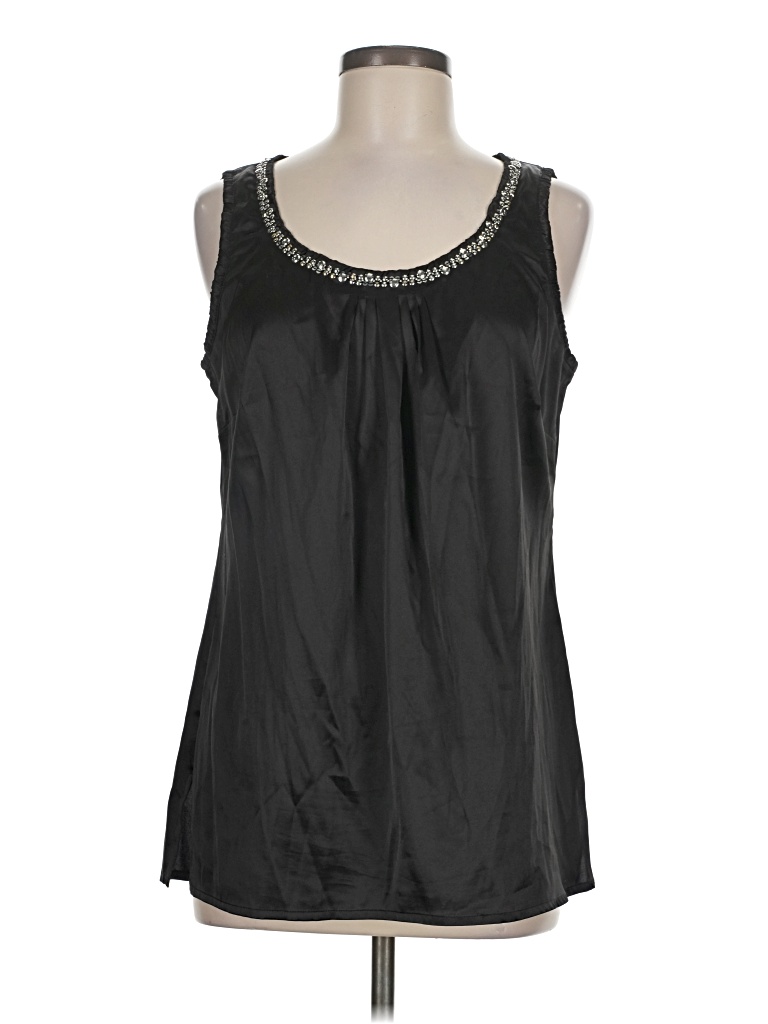 Pre-owned Chico's Sleeveless Blouse In Black