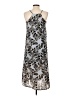 Olive and Oak 100% Polyester Paisley Silver Casual Dress Size XS - photo 2