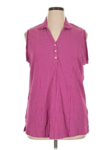 Riders by Lee Sleeveless Button-Down Shirt (view 1)