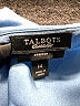 Talbots Blue Sleeveless Blouse Size 14 - photo 7
