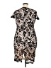 Armani Exchange Floral Tan Black Cocktail Dress Size 18 - photo 2