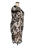 Armani Exchange Floral Tan Black Cocktail Dress Size 18 - photo 4