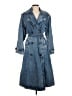 Gap 100% Cotton Blue Trenchcoat Size M - photo 1
