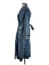 Gap 100% Cotton Blue Trenchcoat Size M - photo 5