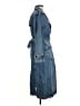 Gap 100% Cotton Blue Trenchcoat Size M - photo 4