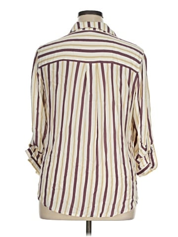 Market and Spruce 3/4 Sleeve Button-Down Shirt (view 2)