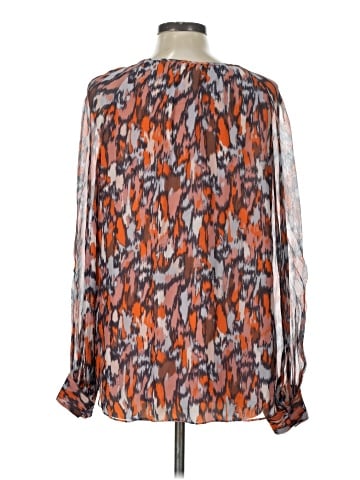 L.K. Bennett Long Sleeve Silk Top (view 2)
