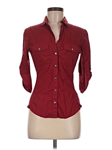 James Perse 3/4 Sleeve Button-Down Shirt (view 1)