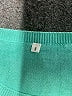 Unbranded 100% Acrylic Color Block Teal Sweatshirt Size S - photo 7