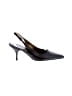 Prada 100% Leather Black Leather Slingback Pumps Size EU 36 1/2 - photo 1