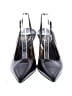 Prada 100% Leather Black Leather Slingback Pumps Size EU 36 1/2 - photo 2