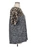 Celeste Animal Print Black Short Sleeve Top Size XL - photo 4
