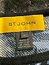 St. John Color Block Graphic Blue Cardigan Size L - photo 7
